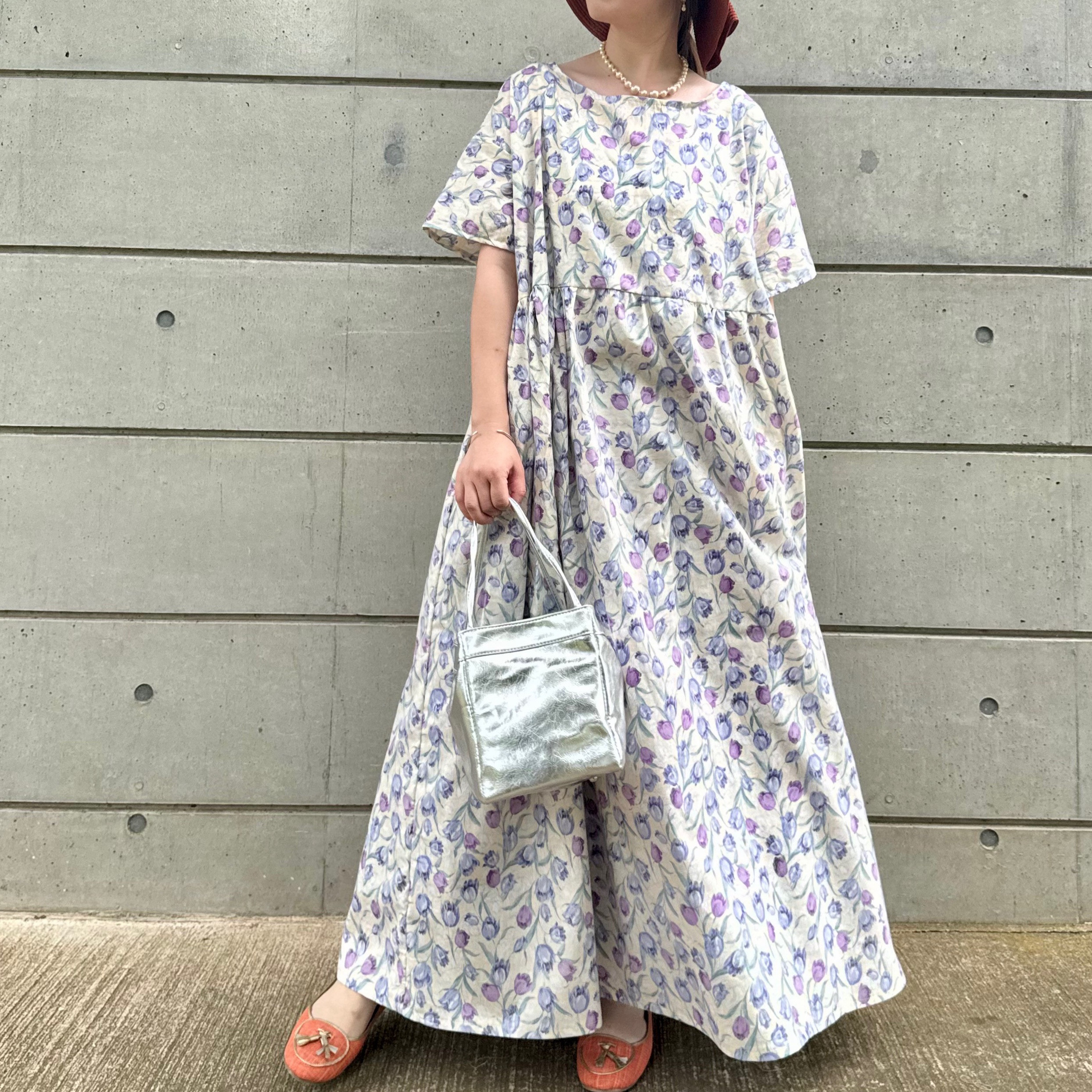 美品】45R アロハプリントワンピース 花柄 ボタニカル - メルカリ