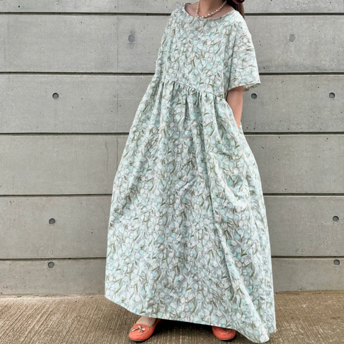 新品未使用タグ付き♡ニウーキ　nioki ワンピース　マキシ丈　総柄　花柄 DSC07054-e1726258275327.jpg