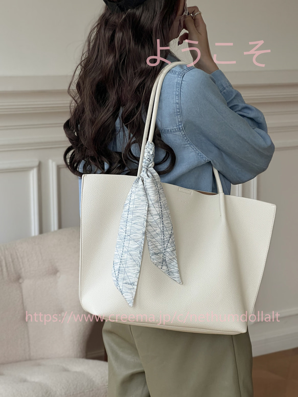 シンプルな本革トートバッグ大容量レディースバッグ2024新型  