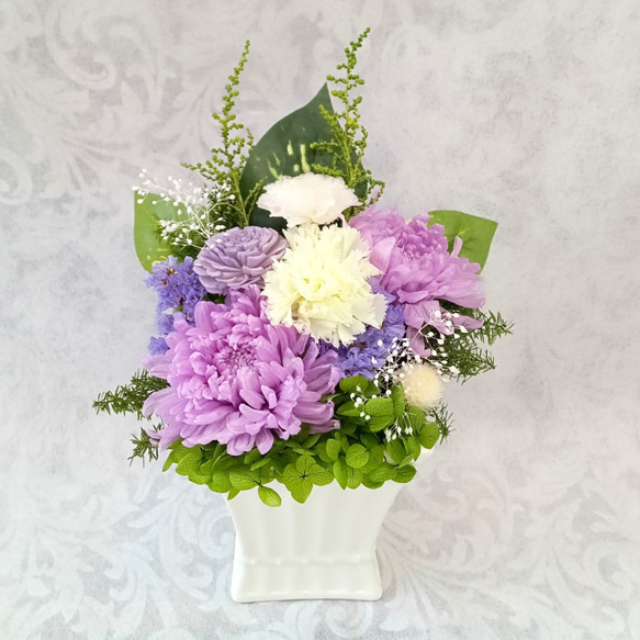 仏花 プリザーブドフラワー 喪中見舞い お供え花 供花 お供え