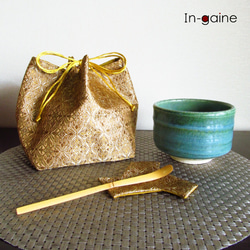 茶道具　他　まとめて ▽Ea左1022 茶道具 茶入 3点まとめ 陶器