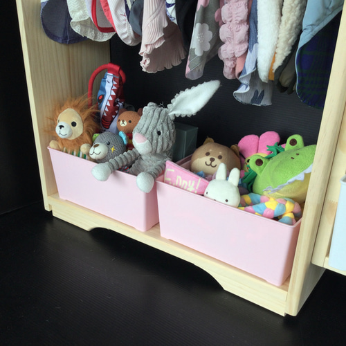 犬用 クローゼット ラック付き 木製 ペット服・アクセサリー