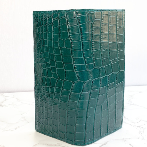 日本製 クロコダイル マット仕上げ センター1匹取り 無双仕立て