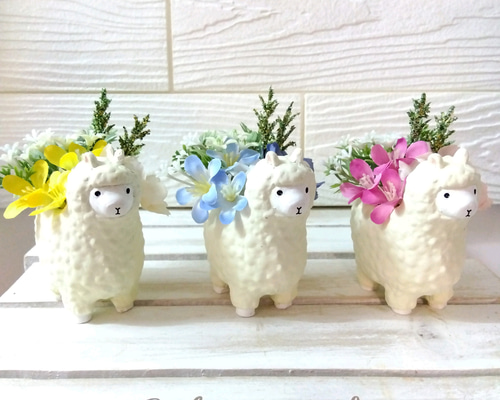 フラワーアレンジ インテリア アルパカ アートフラワー Harry