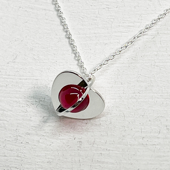 Spring Gimmick Setting Heart Pendant(Order Production) 9枚目の画像