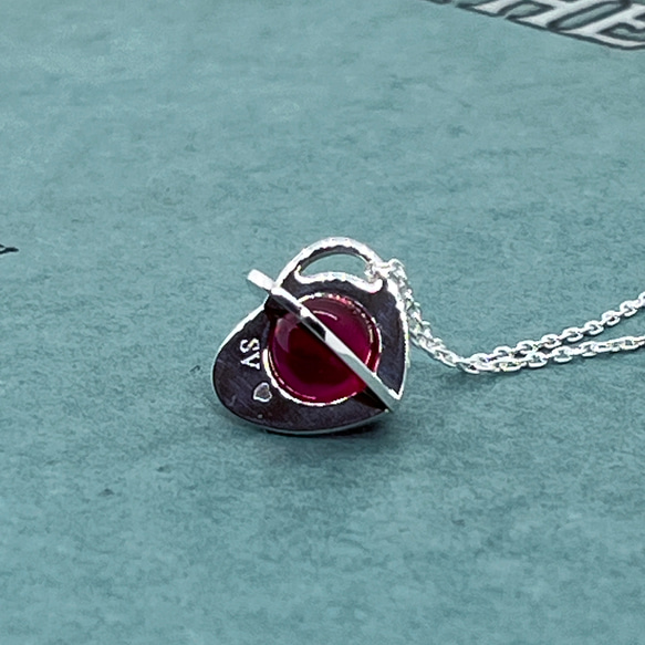 Spring Gimmick Setting Heart Pendant(Order Production) 13枚目の画像