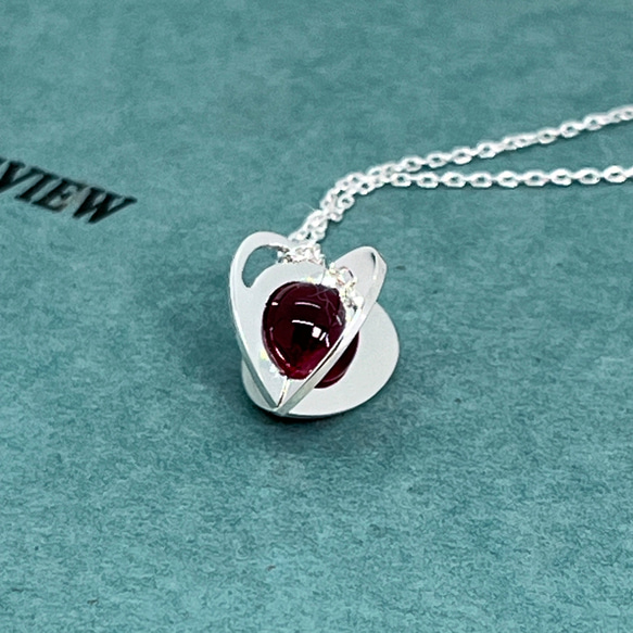Spring Gimmick Setting Heart Pendant(Order Production) 5枚目の画像