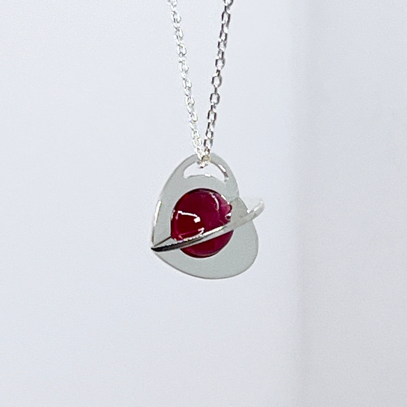 Spring Gimmick Setting Heart Pendant(Order Production) 1枚目の画像