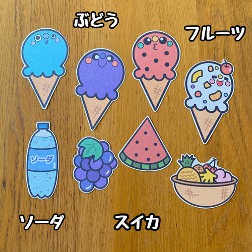 ハンドメイド　オーダー受付ページ　　♡アイスクリームショップわんこ　パネル♡ ハンドメイド オーダー受付ページ ♡アイスクリームショップわんこ