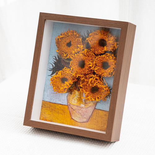 アイデアドライフラワーのフォトフレーム置物高級感掛け装飾品置物