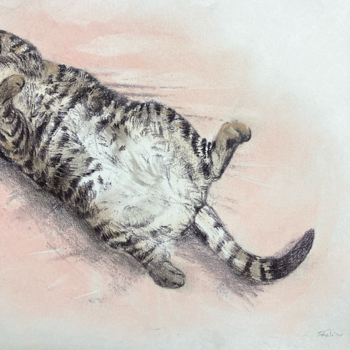 イラスト　手描き　原画　専用 専用 手描きイラスト 絵画 原画 おさげな少女 水彩画 美人画の