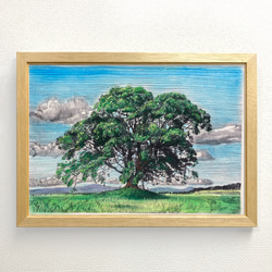 版画「大木（彩色）」#3 版画 takeshiro painting 通販 17967660