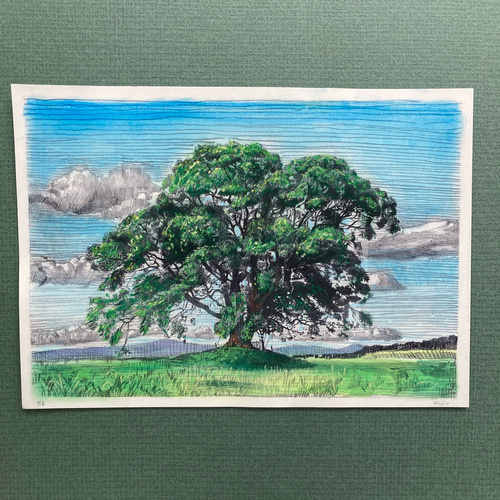 BOKUNEN ART GALLERY公式オンラインストア / 緑の口 木版画大