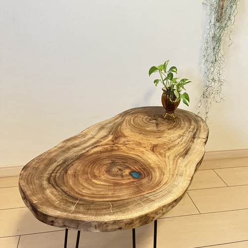 ローテーブル  レジンテーブル　サイドテーブル　折りたたみテーブル　輪切り サイドテーブル ローテーブル 折りたたみテーブル 輪切り