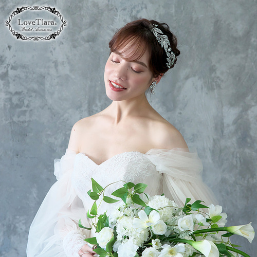 リーフドロップティアラ T-75|花嫁 結婚式 ウエディング