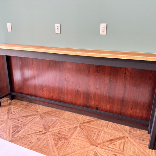 一枚板　ミシン台　テーブル hotaru 男前家具 カウンター 作業台 ミシン台 PCデスク 天然木 1