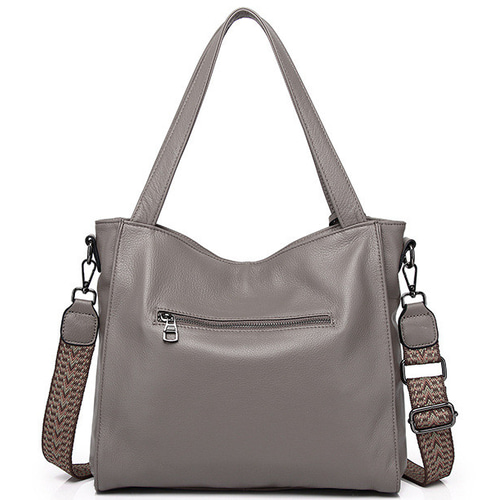 おしゃれで素敵！グレー|黒|茶|3色•3WAY•植物鞣し牛革