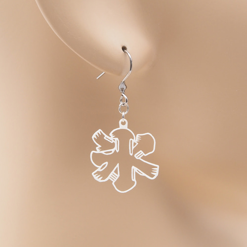 氷（氷旗）Ω 軽さは正義 Ω ピアス Ω イヤリング ピアス（フック