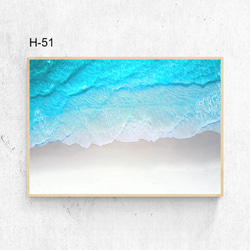 砂浜！海！綺麗！A4サイズ◇送料無料◇可愛いインテリアポスター