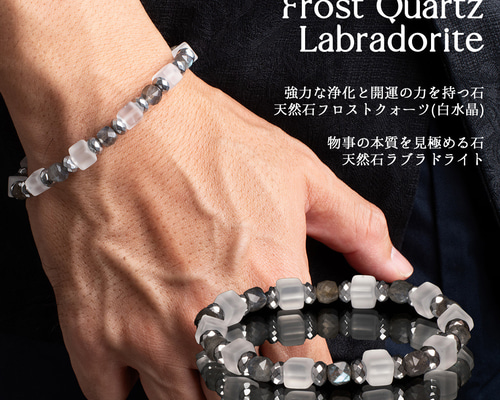 宇宙飛行士3人,ラブラドライト,アメジストの月 ブレスレット 17cm 宇宙飛行士3人,ラブラドライト,アメジストの月 ブレスレット 17cm