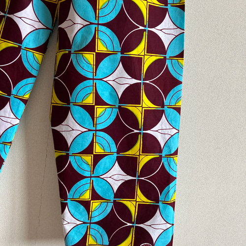 アフリカン ギャザーパンツ♪ アフリカ生地 アフリカ布 アフリカ  