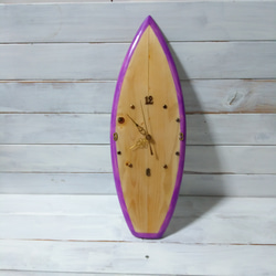 【1106】オーシャンアート サーフボード時計　スタンド付き 00ebc582f1680ac26633a2265d7f45