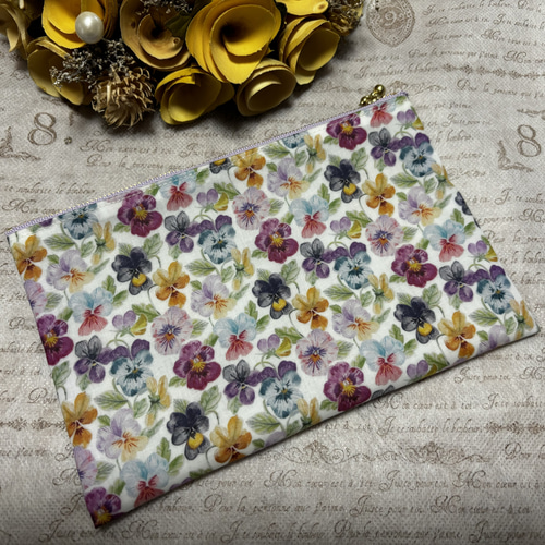 ❇︎リバティ❇︎ 20cmファスナーポーチ❇︎シンクオブミー（カラフル  