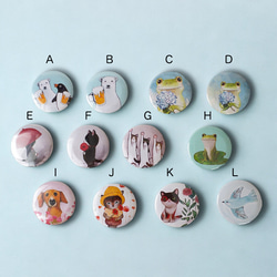 選べる缶バッジ2個セット(44mm/12種類)裏面プラ 2枚目の画像