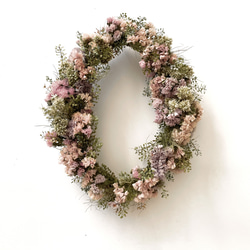 グリーンと実物のドライフラワーリース リース Florist lugna