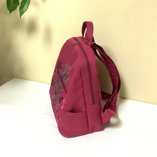 一点もの】リメイク帯 上品な着物のリュック／C61 リュック