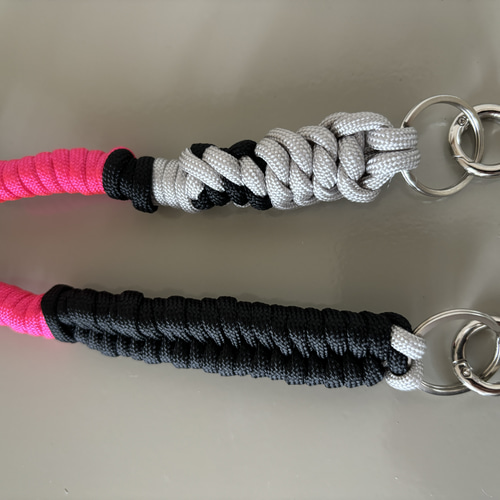 【ハンドメイド】パラコード・スマホ用ショルダーストラップ ハンドメイド ストラップ スマホ ショルダー パラコード 花x4 PS540