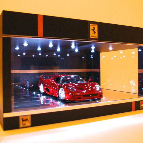 USB電源・1/18展示可・BK基調・ディスプレーBOX / 白色LED20灯 