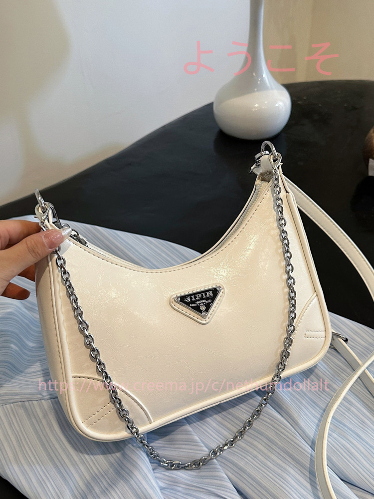 本革小脇バッグ女性向けデザイン感バッグ2024新型夏の高級感軽いショルダーバッグ質感ショルダーバッグ