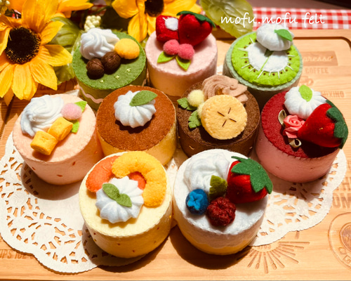 フェルトおままごと プチケーキセット おもちゃ・人形 mofu.mofu 通販