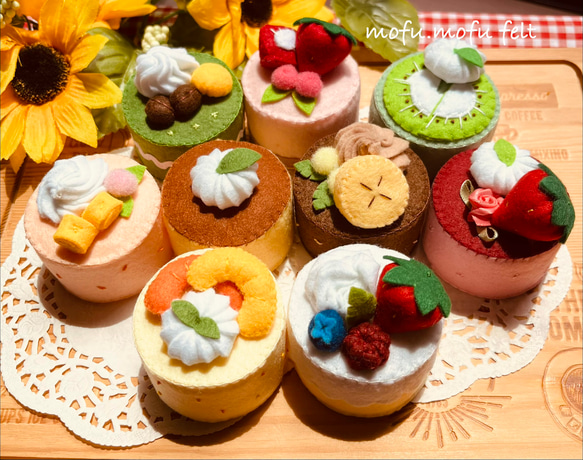 フェルトおままごと プチケーキセット おもちゃ・人形 mofu.mofu 通販