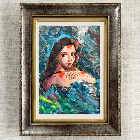 絵画アクリル画額装品