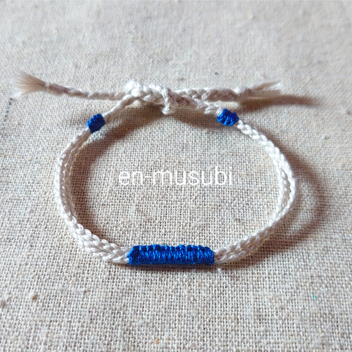 ミサンガ アンクレット 藍色