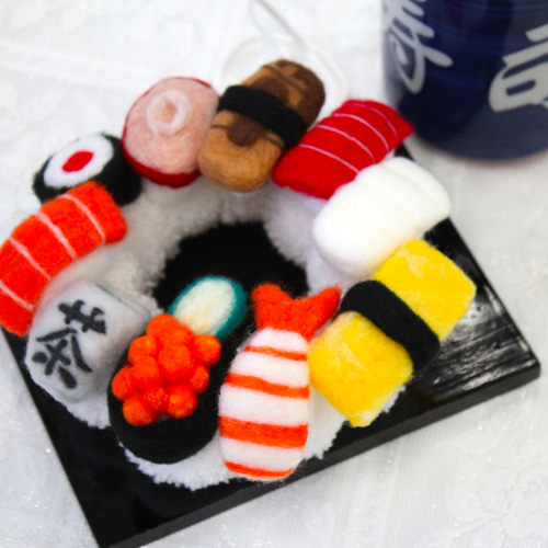 アートポンポンリース　一点物／ハンドメイド 直径約28㎝ アートポンポンリース一点物／ハンドメイド 直径約28㎝