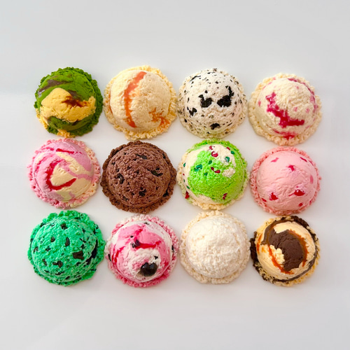 選べる】食べちゃいそうな アイスクリーム キーホルダーミニチュア