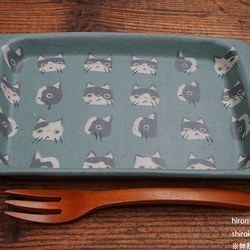 染付け 葉模様角皿】S50 煮魚 煮物 美味しい 人気 おしゃれ 素敵