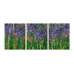 海と夕日の景色】絵画 - オレンジ ブルー グラデーション 原画（MN-#16