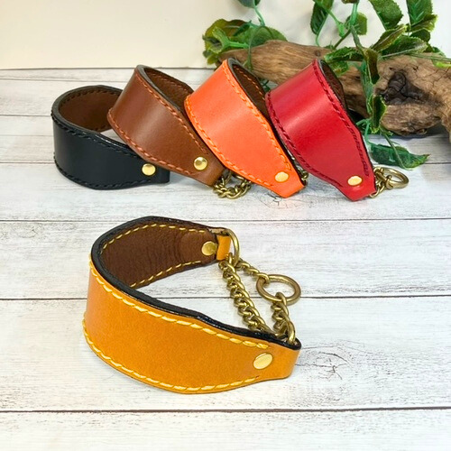 【ブッテーロレザー】ハーフチョーク(真鍮Ver) 8,880円