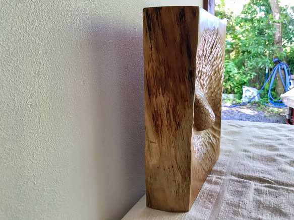 サカバンバンピス　木彫りレリーフ 