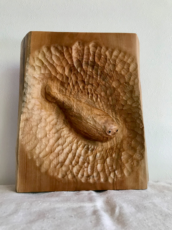 サカバンバンピス　木彫りレリーフ 