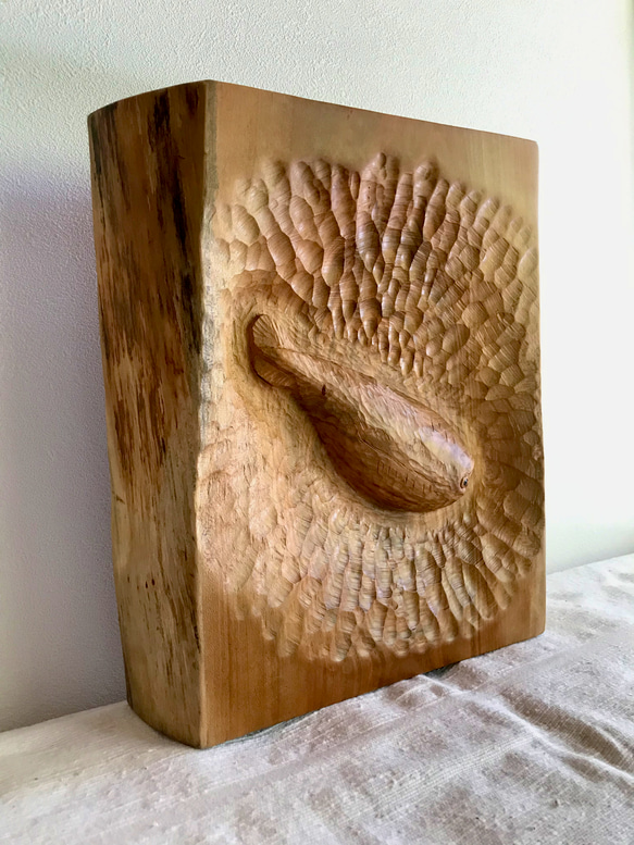 サカバンバンピス　木彫りレリーフ 