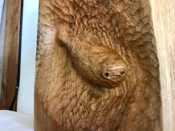 サカバンバンピス　木彫りレリーフ 