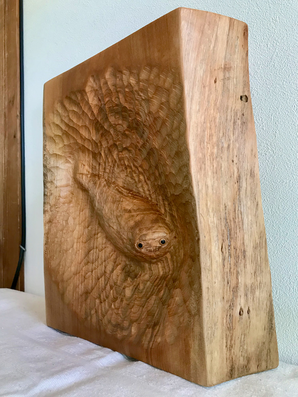 サカバンバンピス　木彫りレリーフ 