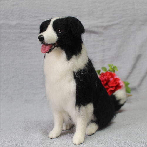 羊毛フェルト オーダー 「リアルで可愛いワンちゃん」ボーダーコリー