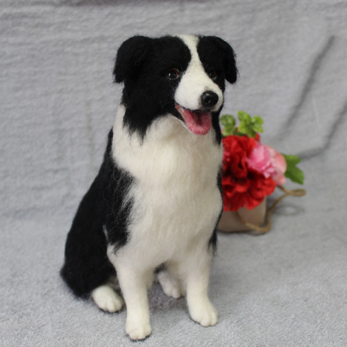 羊毛フェルト オーダー 「リアルで可愛いワンちゃん」ボーダーコリー