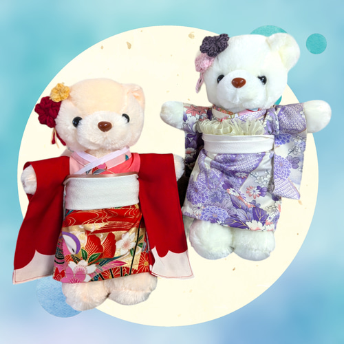 くまのぬいぐるみ 着物 ぬいぐるみ オトーフクリエイト 通販｜Creema 
